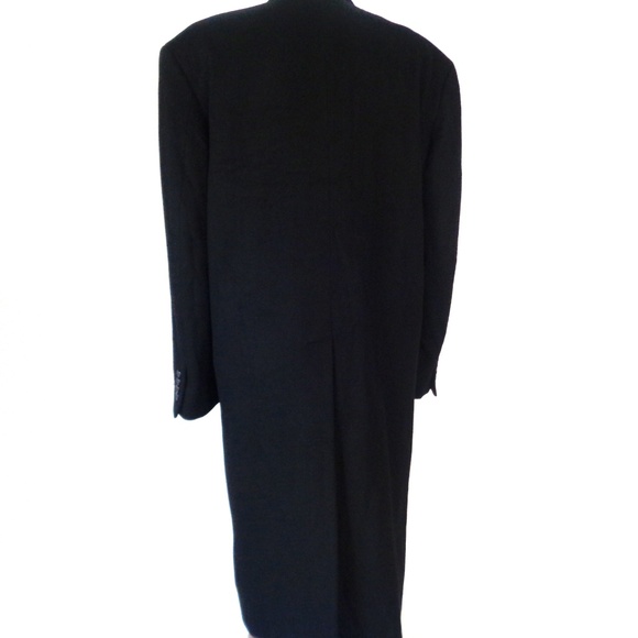 Riccardo Fazzi Black Cashmere Blend Mens Coat Size 46 - Picture 4 of 6